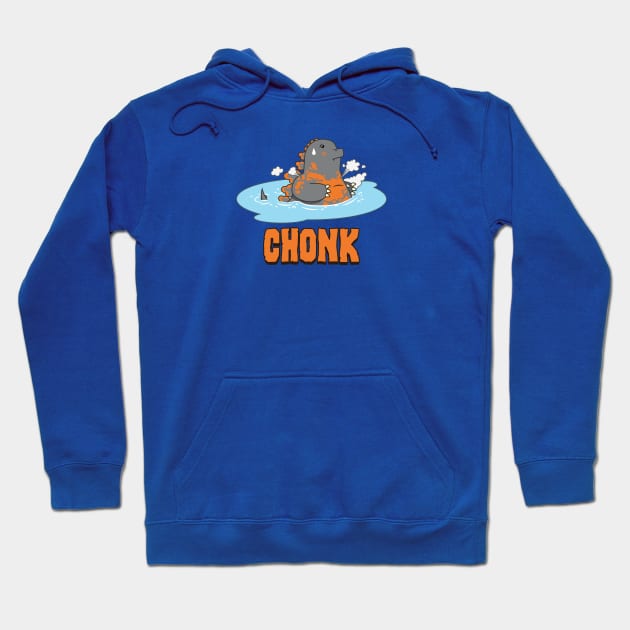 Burning Chonk Hoodie by Gridcurrent